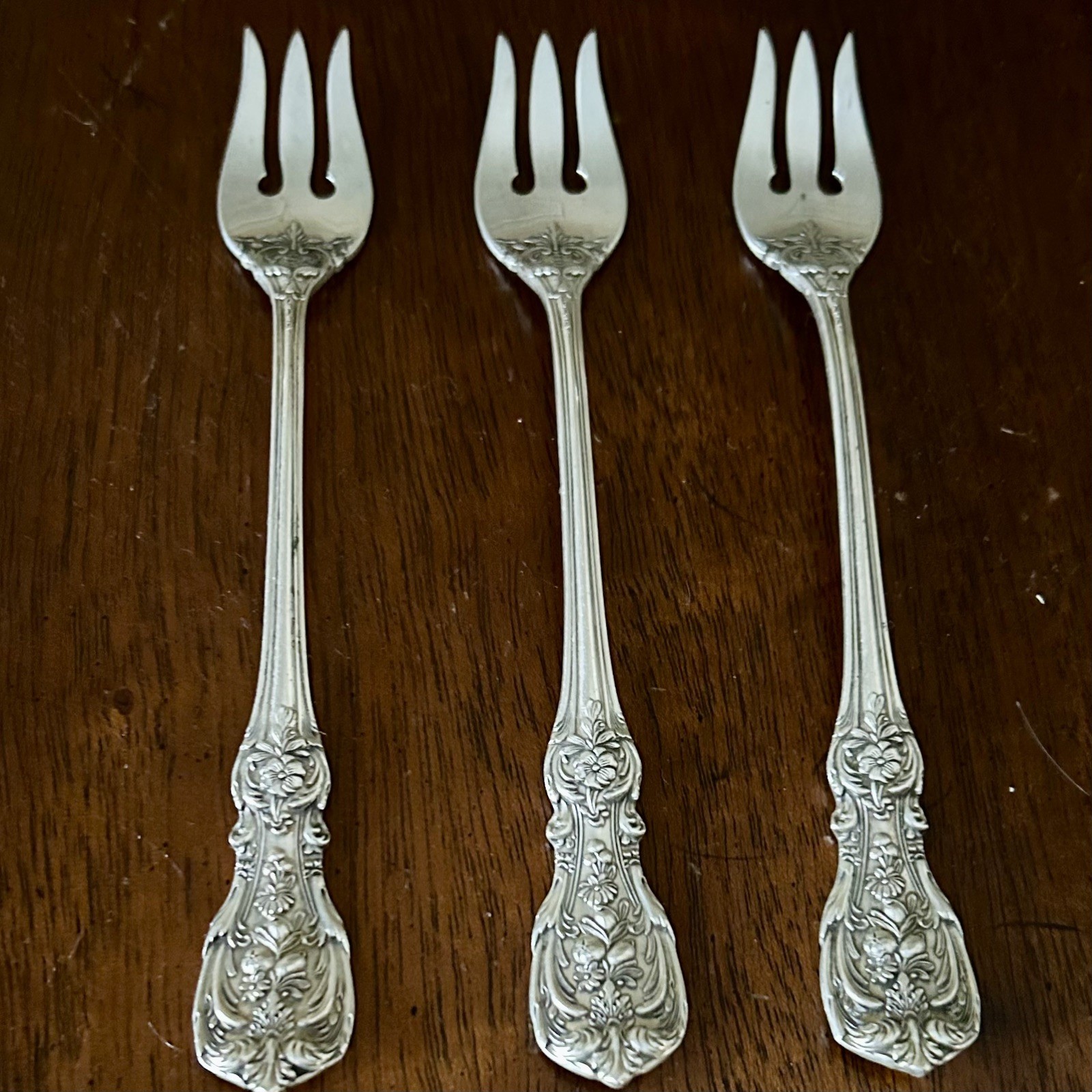 Vintage Sterling Silver Francis 1 Cocktail Forks by Reed & Barton Set of 3