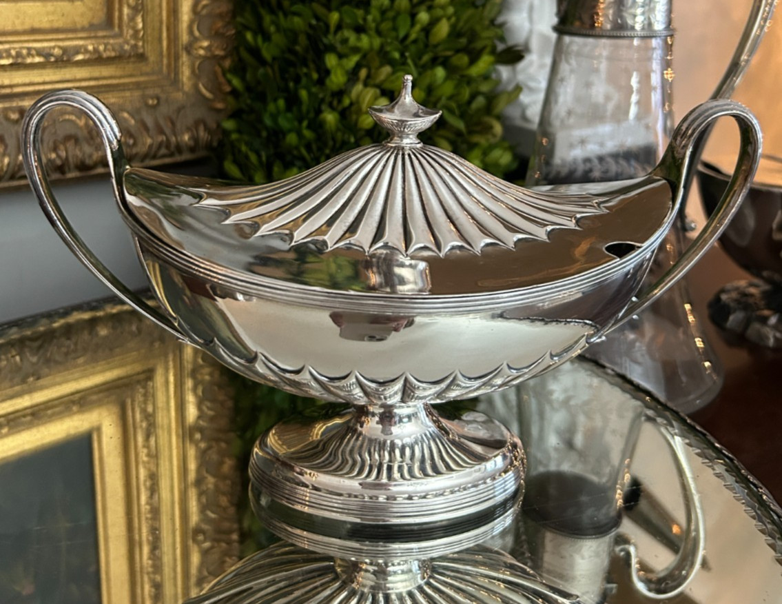 Antique 1795 English Sterling Silver Sauce Tureen by Paul Storr