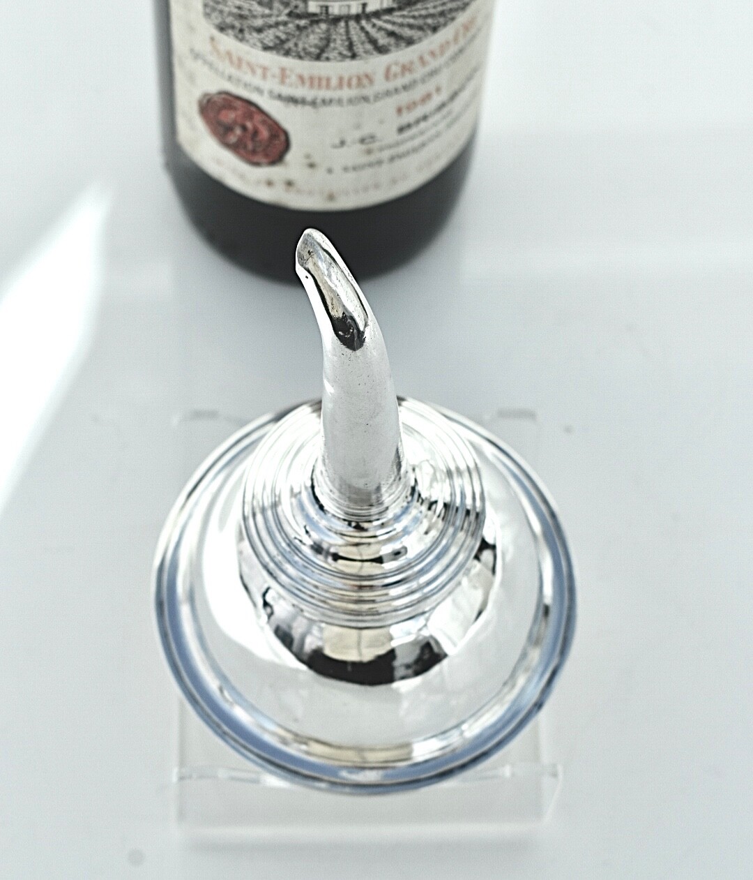 Solid Silver George lll Wine Funnel By Peter, Ann & William Bateman London, 1803