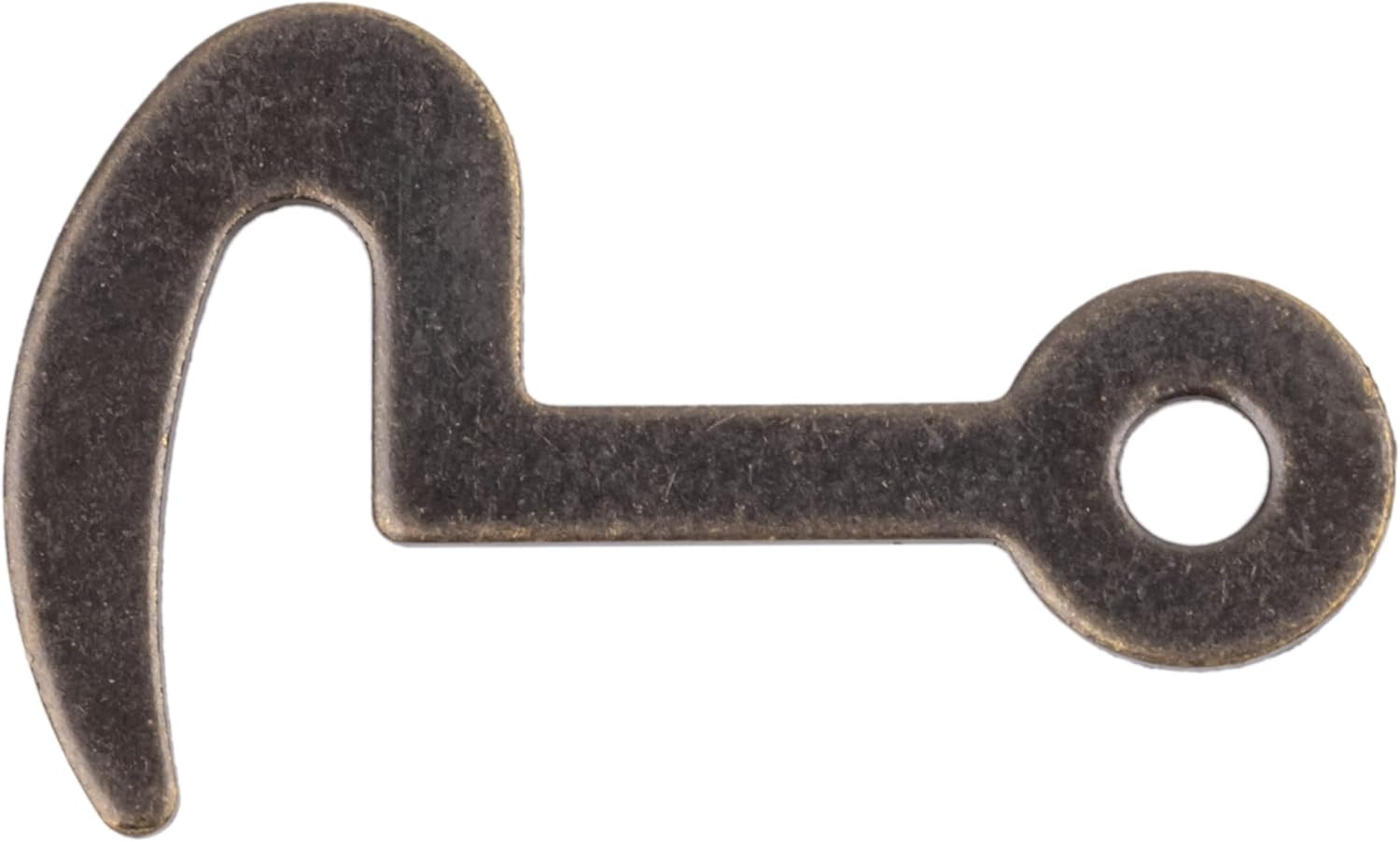 Small Antique Brass Plated Box Lid or Small Door Latch Hook – Pack of 4 – Hook f