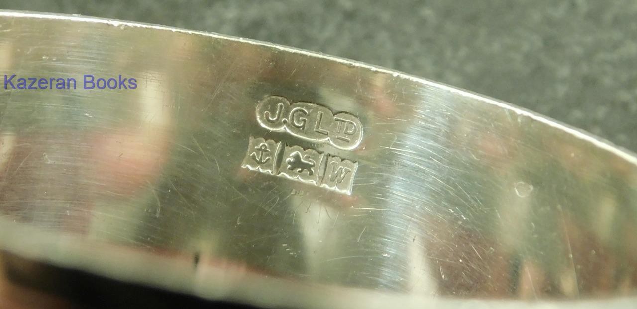 Vintage Solid Sterling Silver Napkin Ring 1971 By J Gloster Ltd ‘Simon’