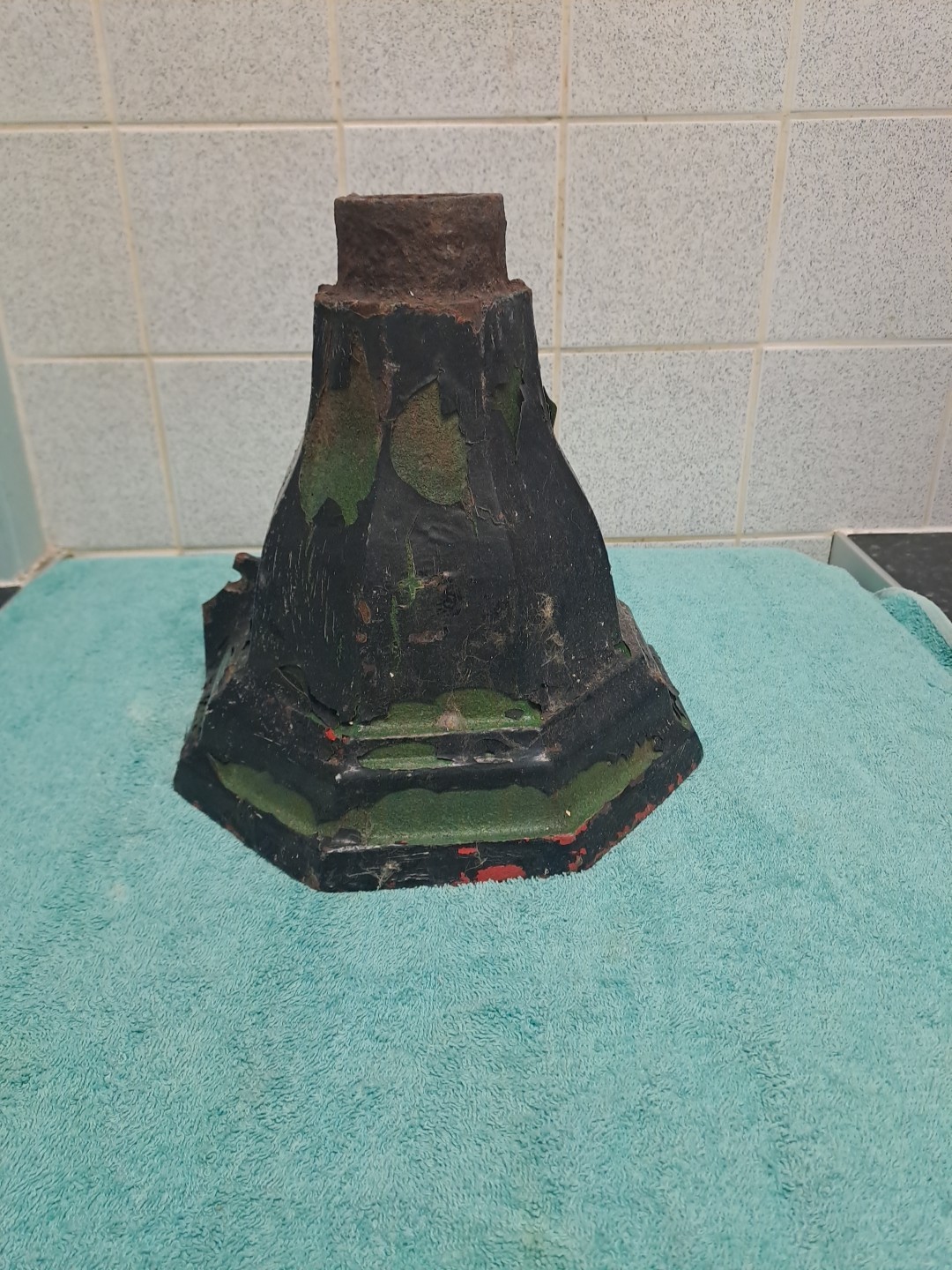 Antique Cast Iron Rain Drain Hopper / Garden Planter