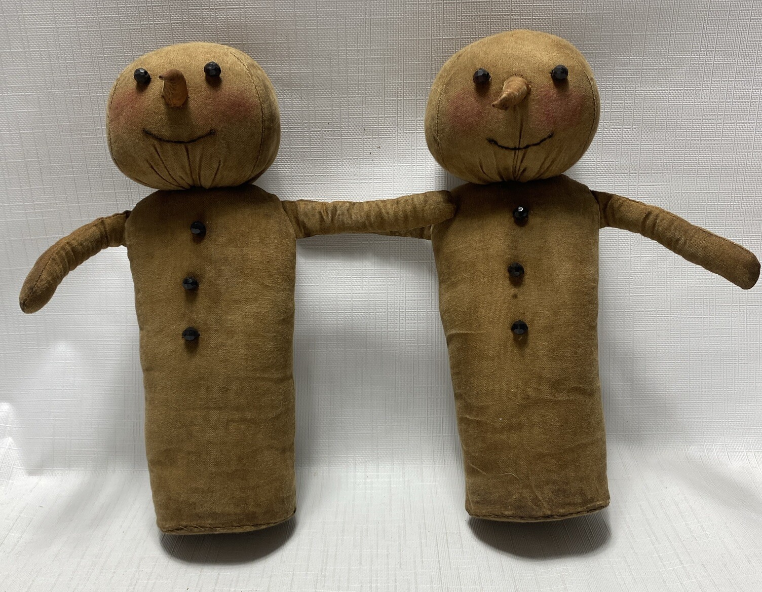 ( 1 ) J Schneeman SNOWMAN CYLINDRICAL Christmas FIGURE BEAD-LIKE EYES 2005
