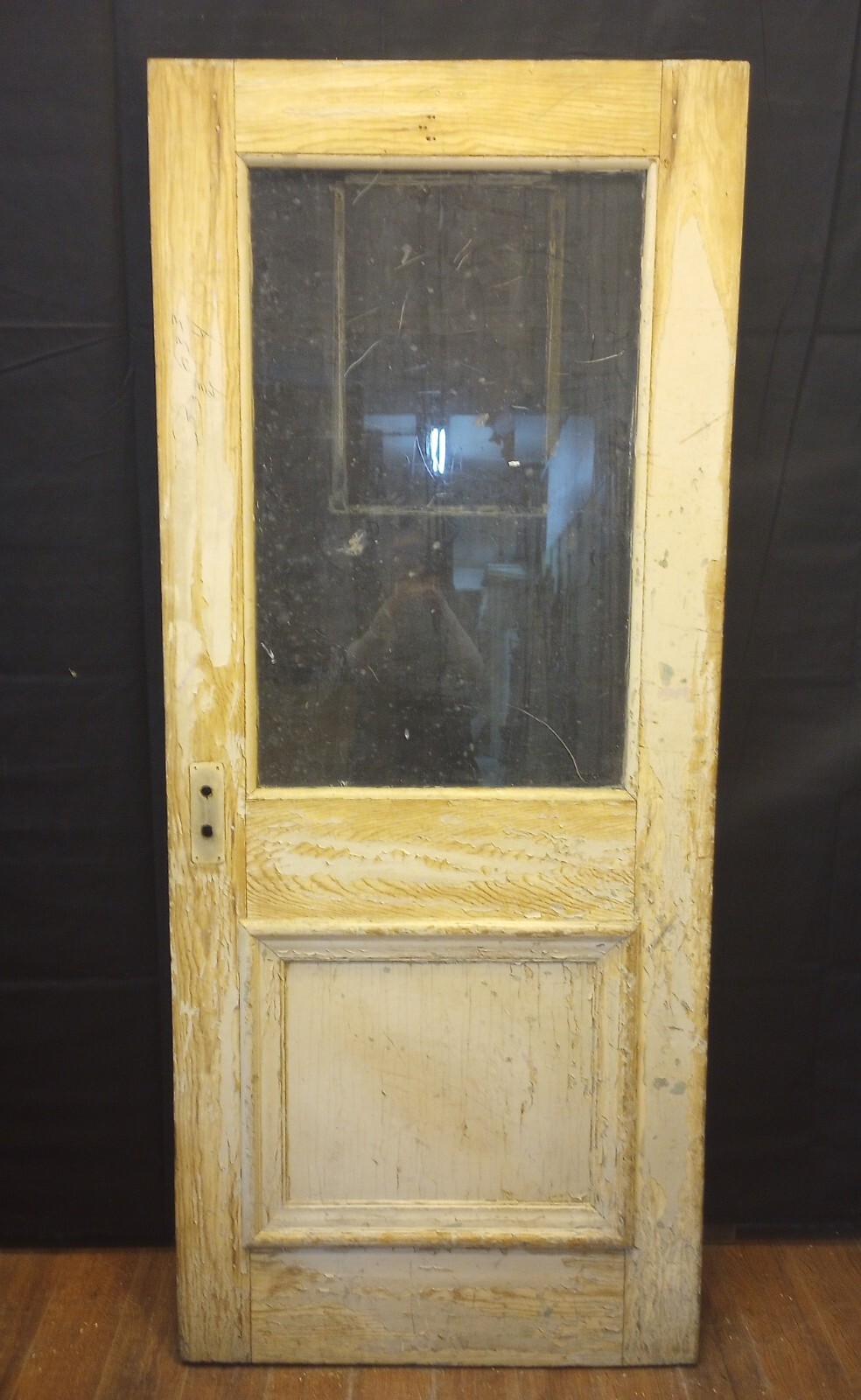 Half Glass & Flat Panel Interior Door 31 3/4″ x 74 1/2″