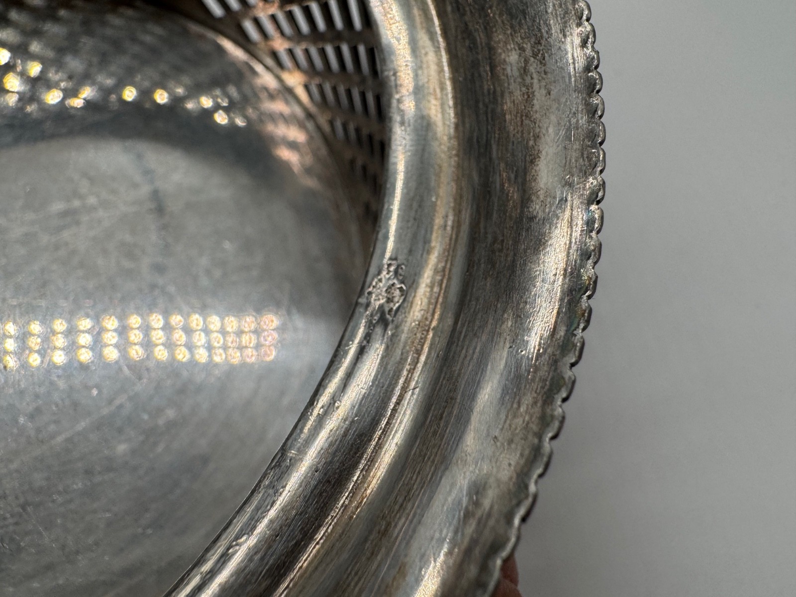 Vintage Antique Eureka Silver Co. Silver Plated Wine Coaster