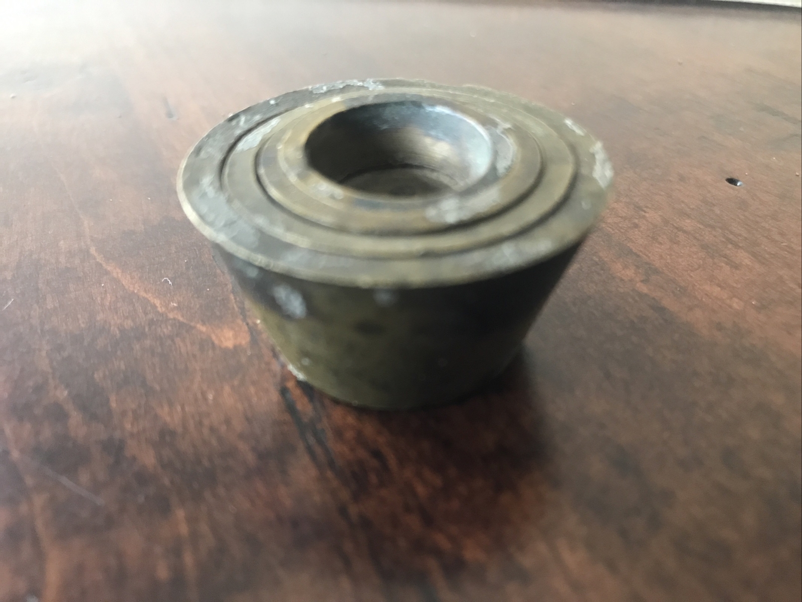 Antique Brass Nesting Cup Weights 4 cup Set 2 Oz To 1/4 Oz Troy Weighing Gold