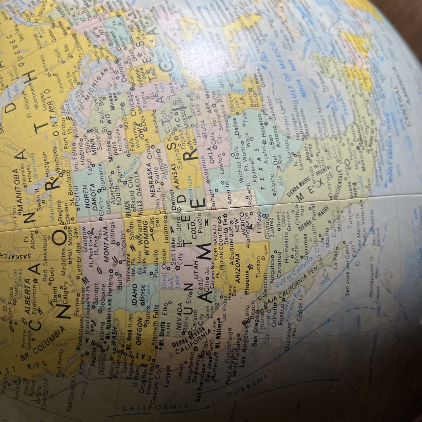 Vintage REPLOGLE Comprehensive 50in Globe Made in the USA – 1971 preUSSR fall