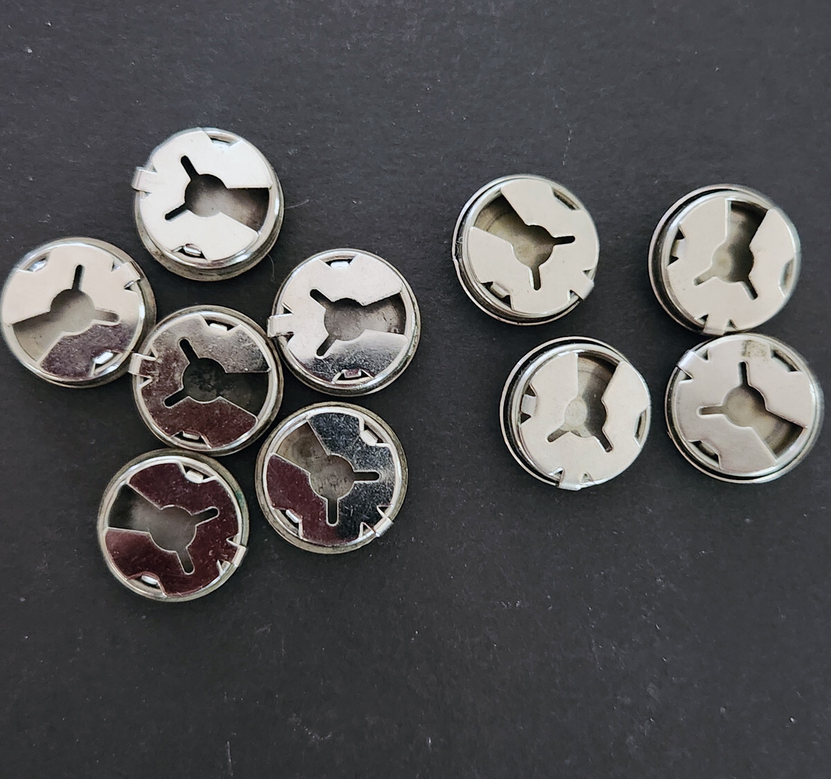 Sterling silver button covers