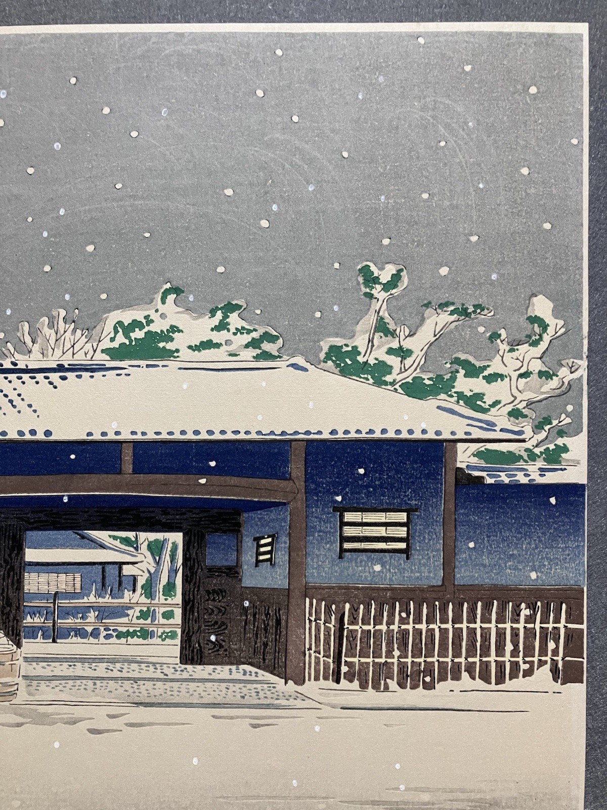 Tokuriki Tomikichiro Woodblock Print “Yabunouchi Tea Pavilion”