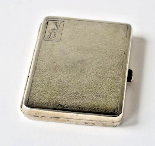 1900s CHINA CHINESE YU CHANG SHANGHAI SOLID SILVER CARD CASE WITH HALLMARK
