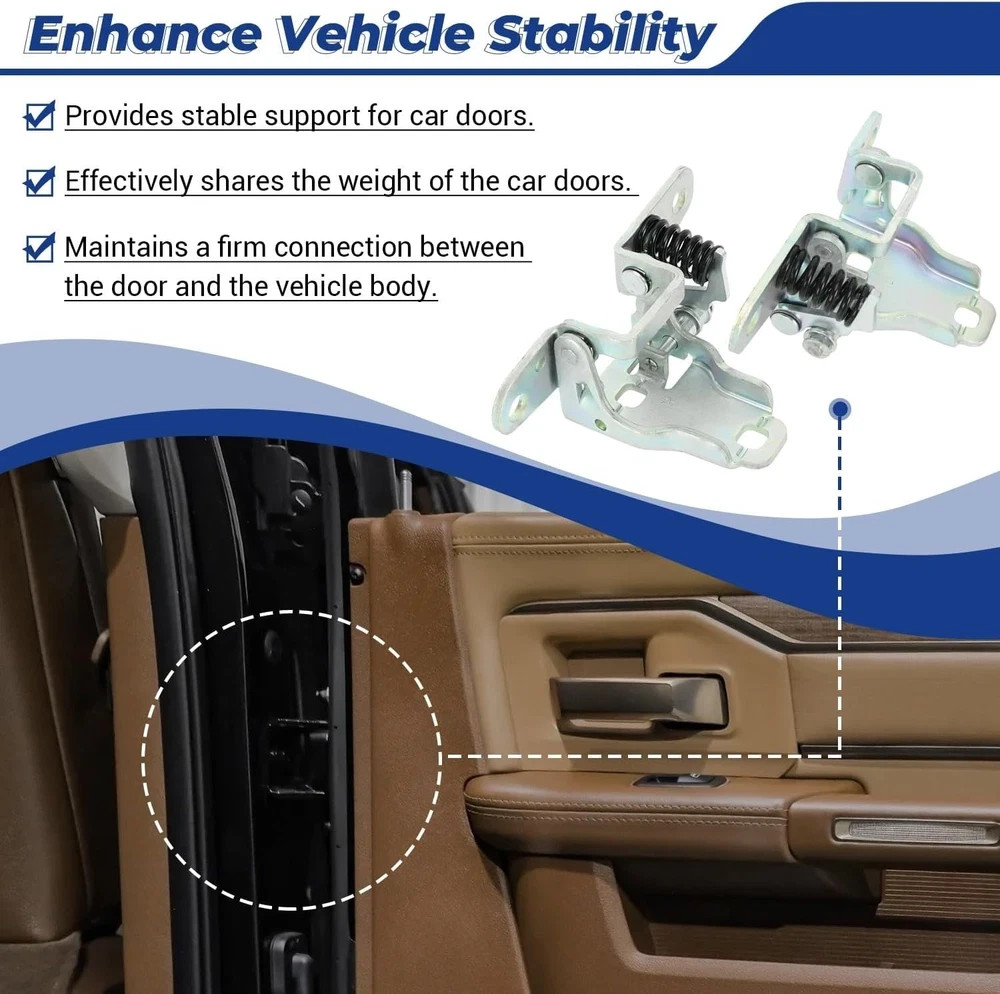 Door Hinge Assembly Front Driver and Passenger Lower Side Fit for Dodge Ram 1500