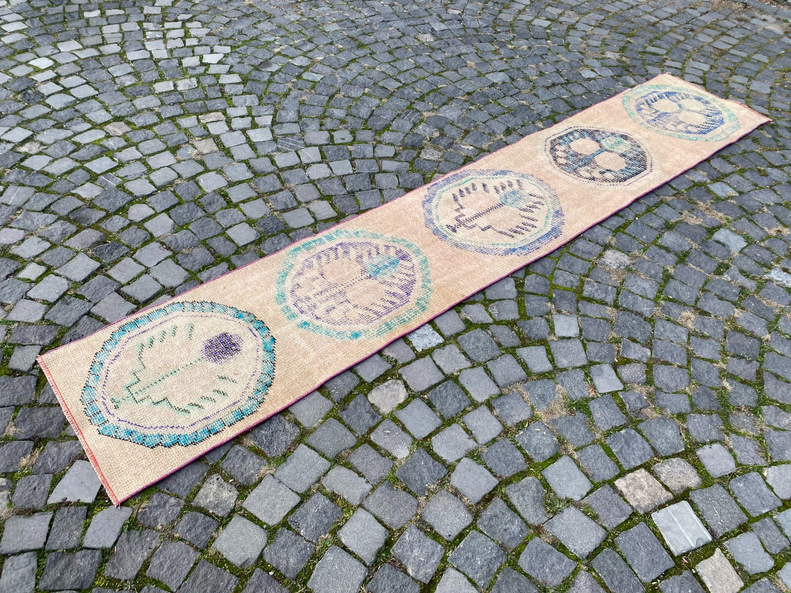 Bohemian rugs, Runner rug, Handmade, Turkish rug, Vintage, Wool | 1,8 x 10,6 ft
