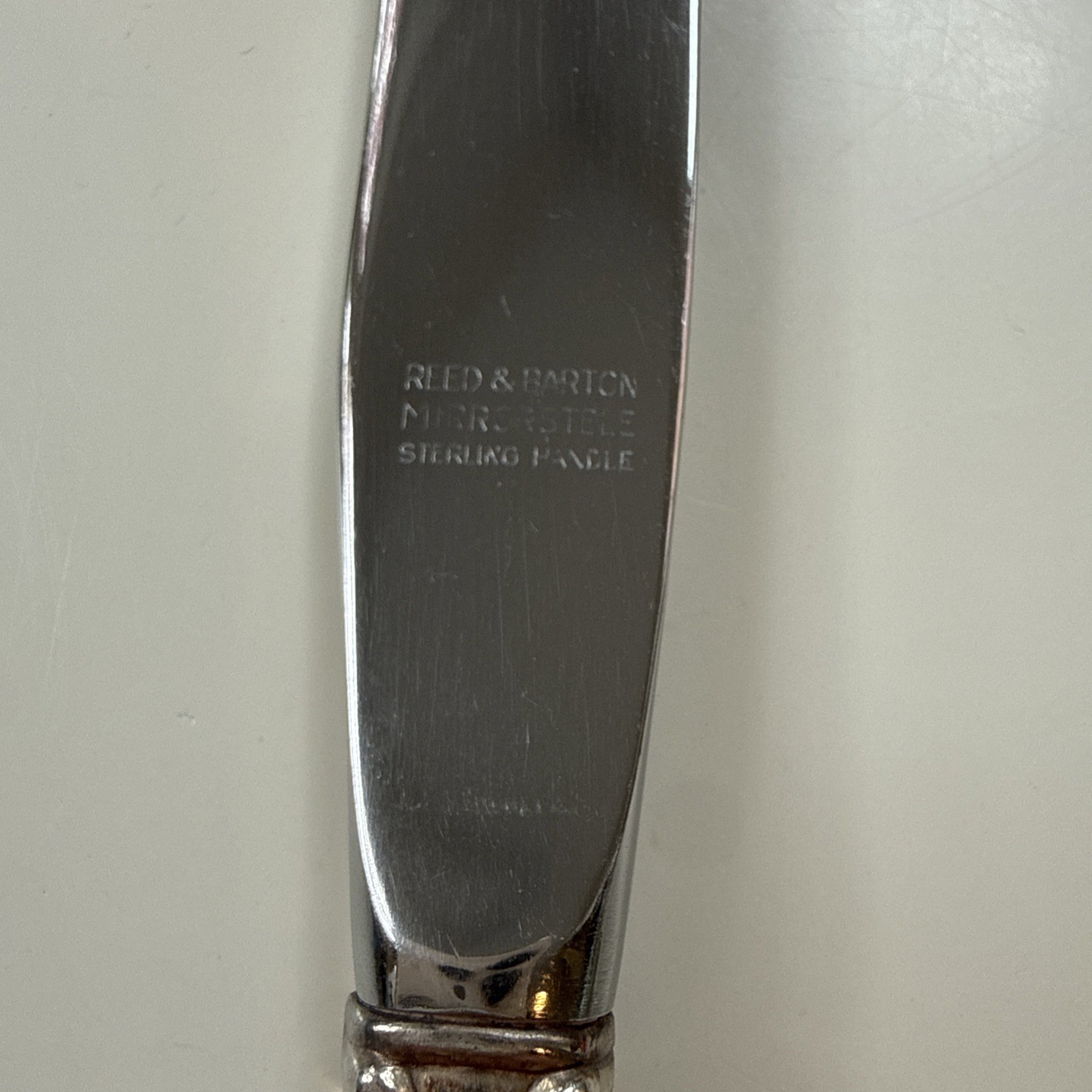 Reed & Barton Eighteenth Century Dinner Knife w/ Sterling Handle, 12 Available