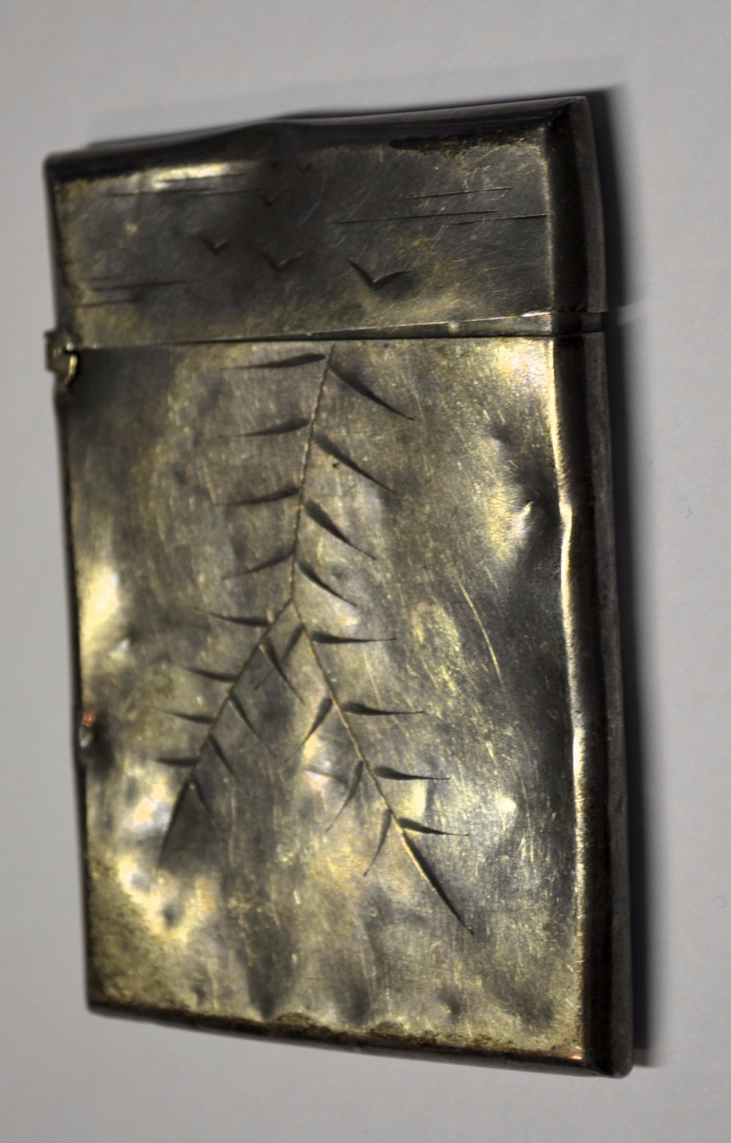 Vintage Sterling Silver Cigarette Case 47 Grams lion anchor GORHAM business card