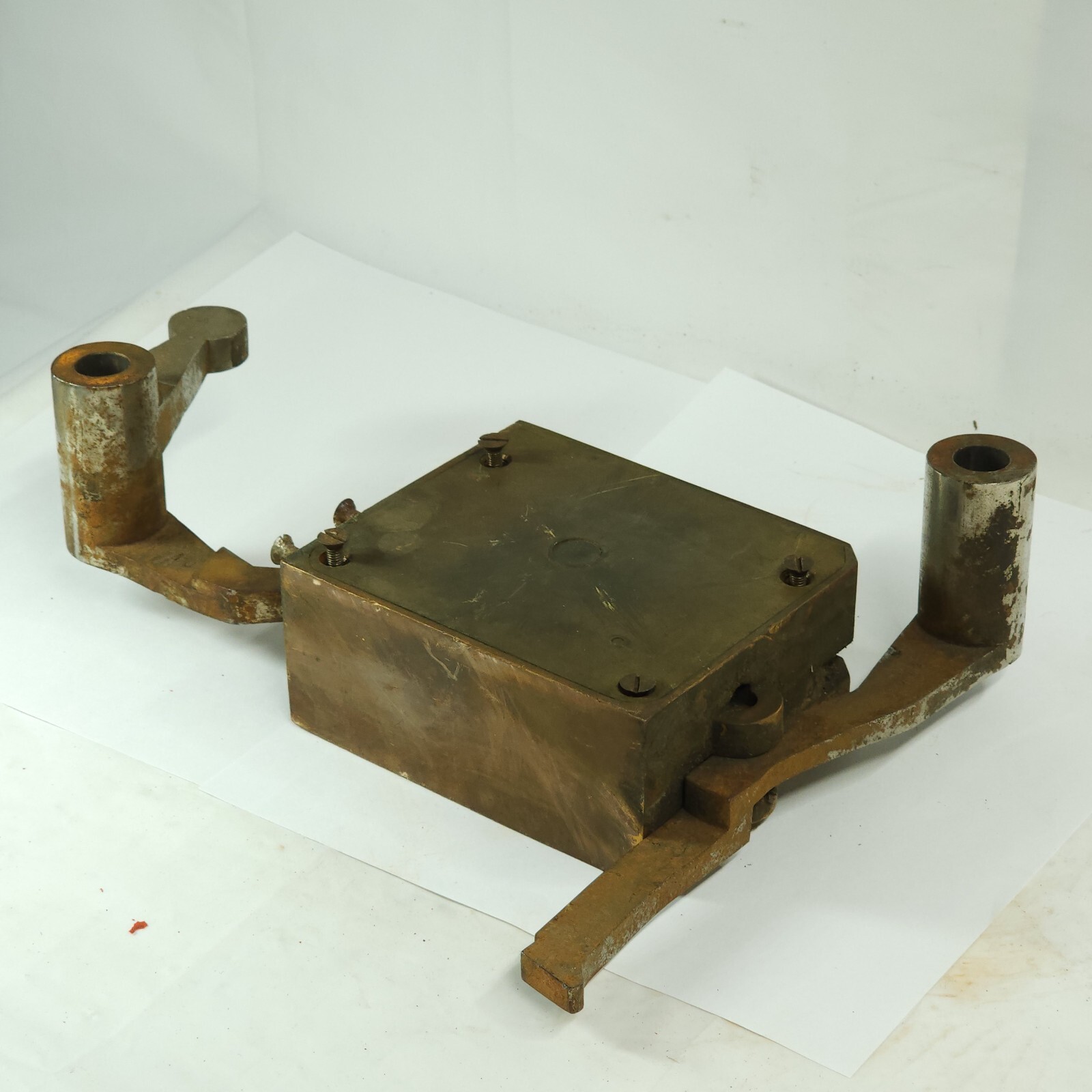 Antique Hall Safe Part- extremely heavy, metal filled
