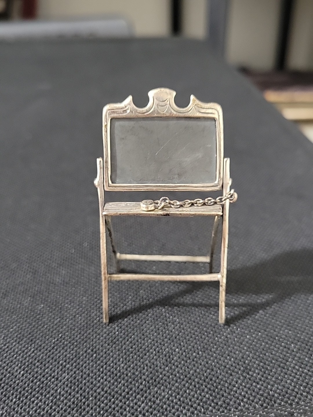 Vintage Italian Miniature Medusa-Oro Sterling Silver Folding School Slate Board