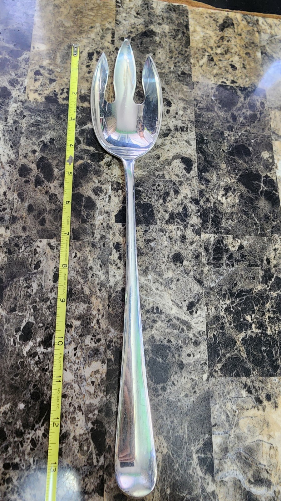 VINTAGE GEORGIAN PATTERN GARRITY SILVERPLATED SPORK/ FORK G 48 🥗🥘
