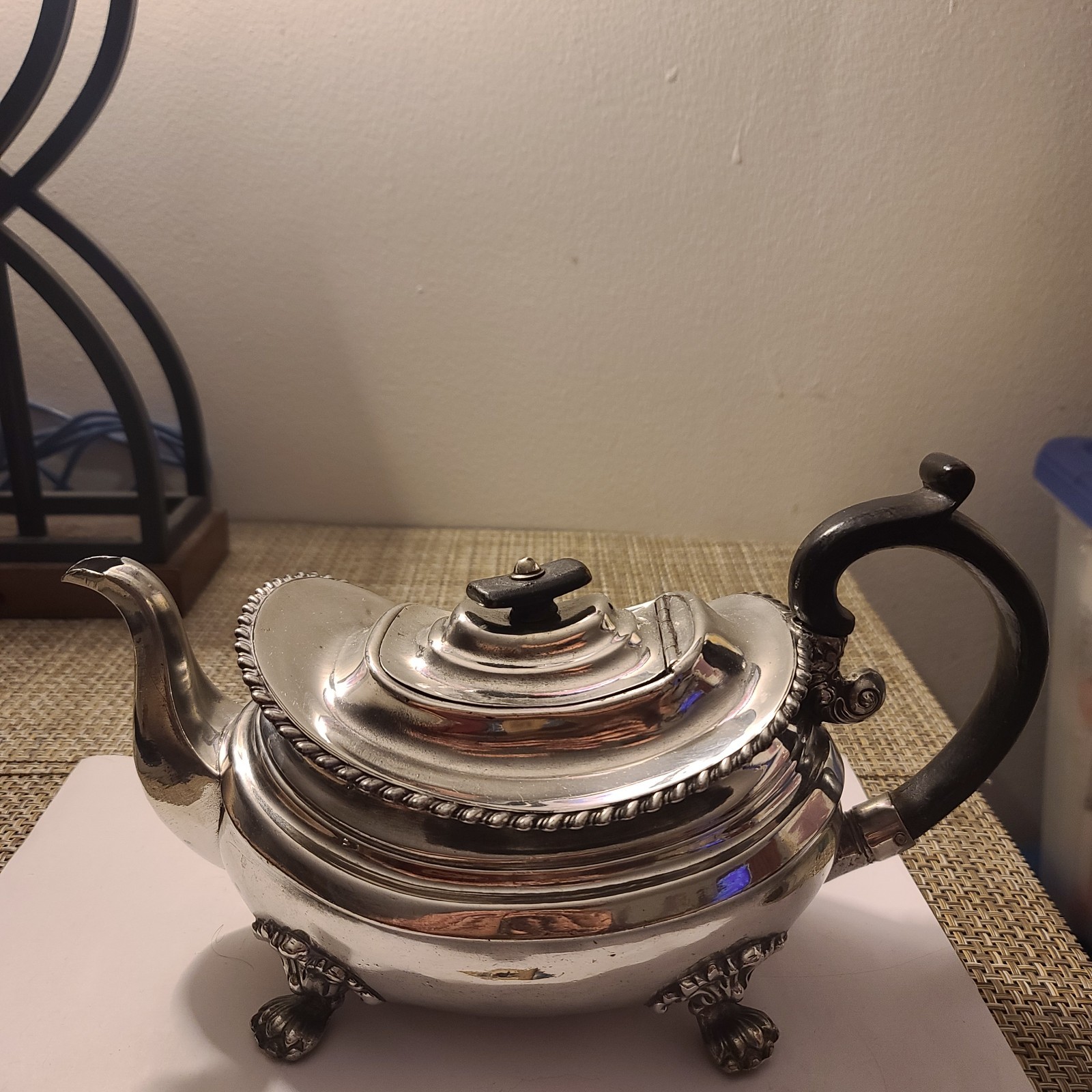 Vintage Dixon & Son Silver Tone Teapot