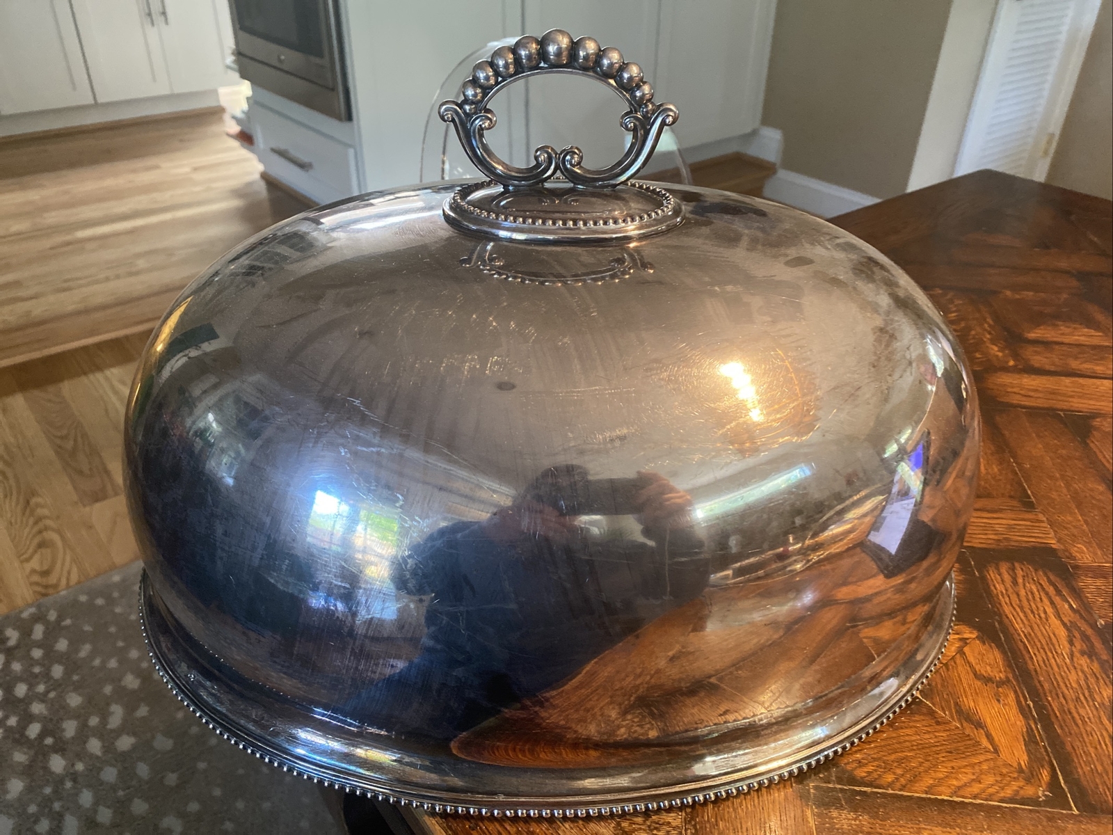 Antique WILLIAM HUTTON Sheffield English Silverplate MEAT DOME Dinner Service