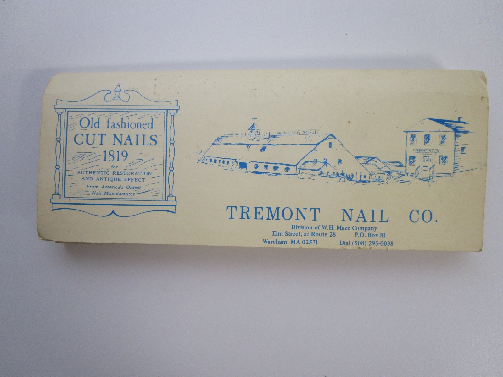 Vintage Tremont Nail Co. Manufacturer’s Display Restoration Nail Sample