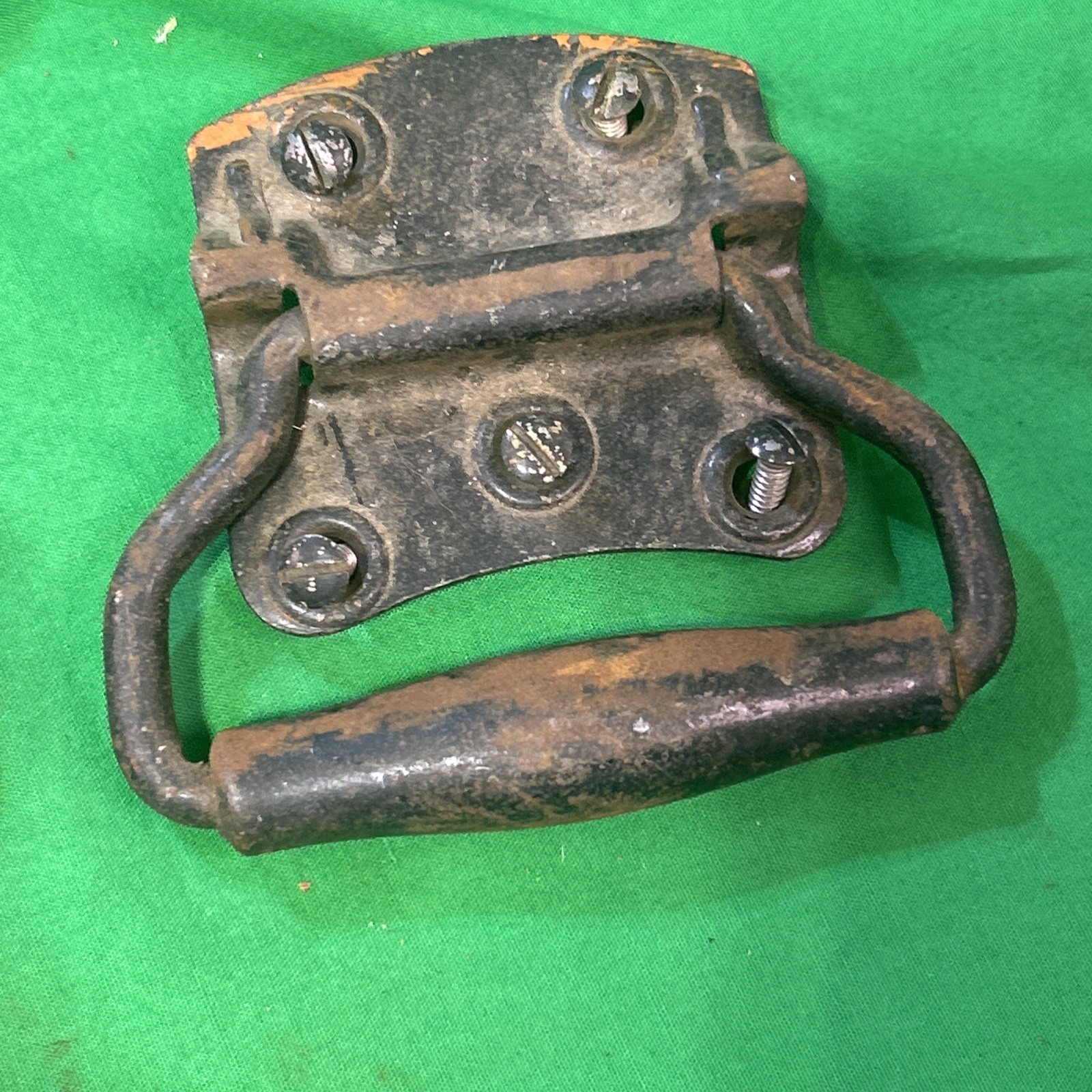 Two Old Tool Box Drop Handle Steamer Trunk Drawer Pull Vintage Chest Stanley