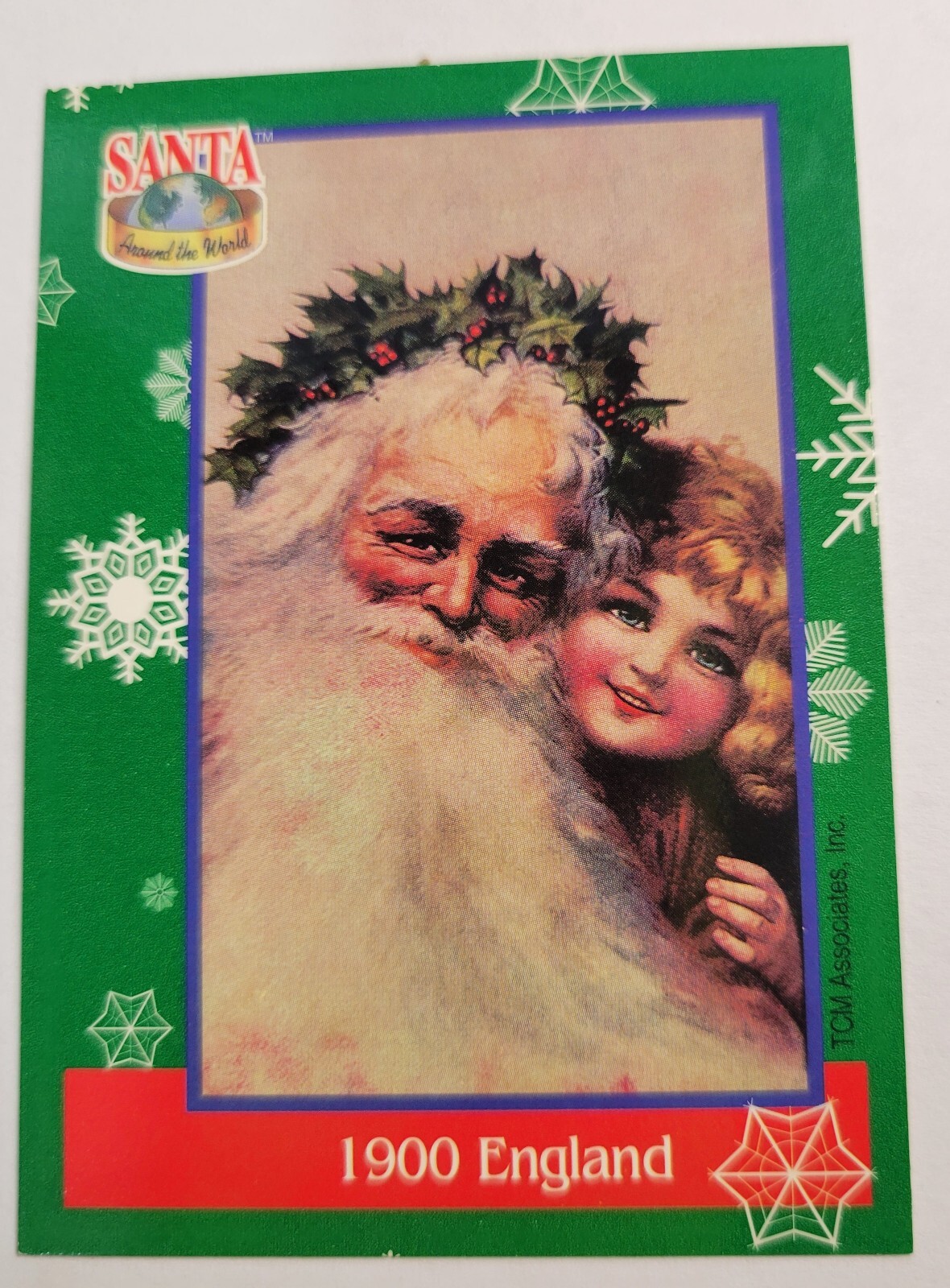 1995 TCM Santa Around the World:Santa & Snowflakes #59 1900 England Christmas