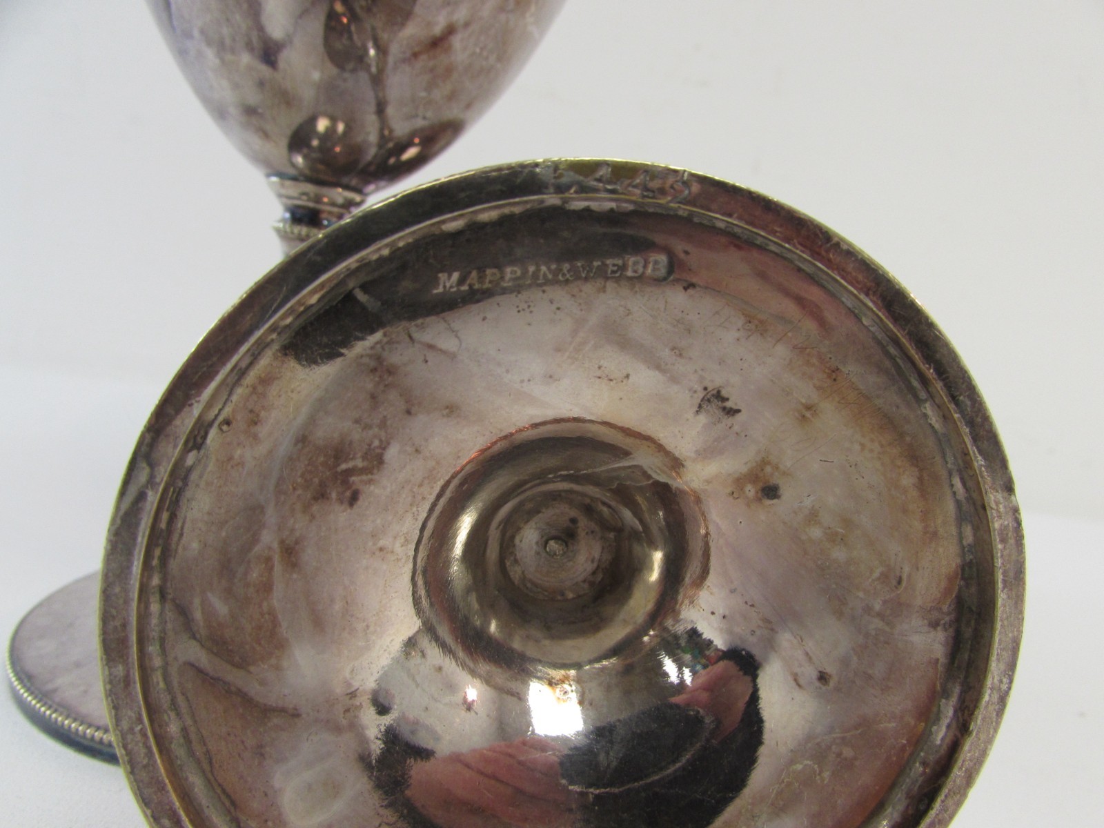 (ref288CA) Pair of 1874 Barrow School Races W.R. Young Silver Plated Trophies