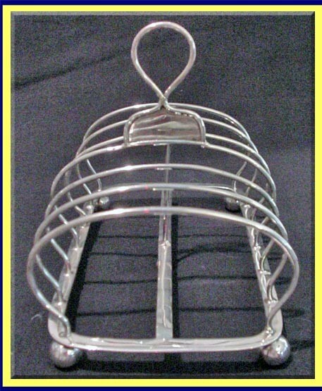 Antique Georgian Sterling Silver Toast Rack English 1833 (3327)
