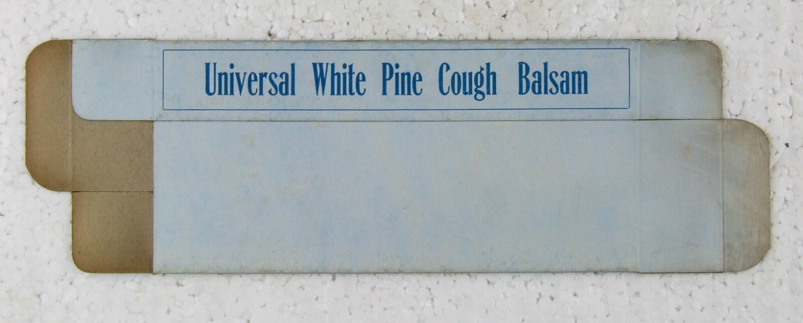 Vintage Apothecary UNIVERSAL WHITE PINE COUGH BALSAM Antique Advertising Box