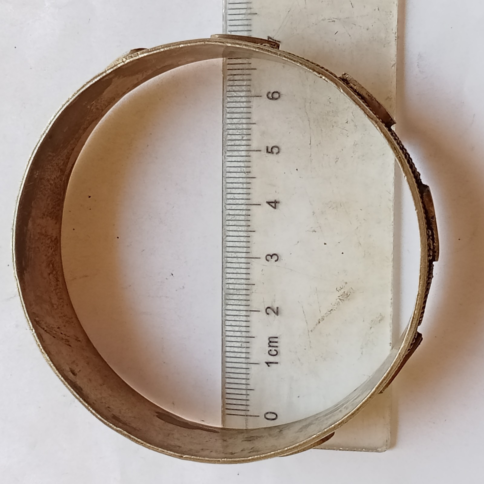RARE ANTIQUE MOROCCAN BERBER SILVER CUFF BRACELET HANDCRAFTED TUAREG DESIGN