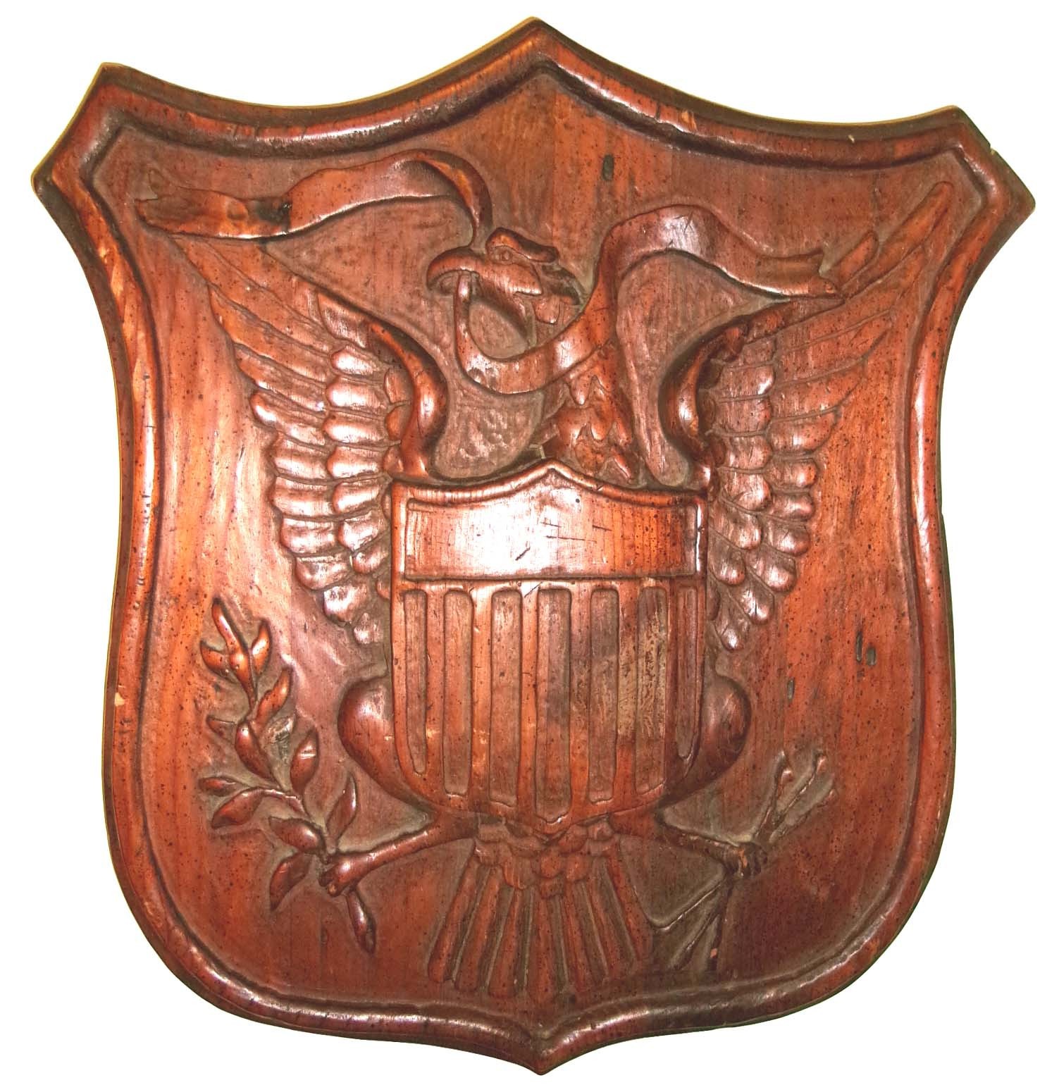 ANTIQUE ENKEBOLL U.S. GREAT SEAL COAT OF ARMS Patriotic 4th of July Flag Eagle