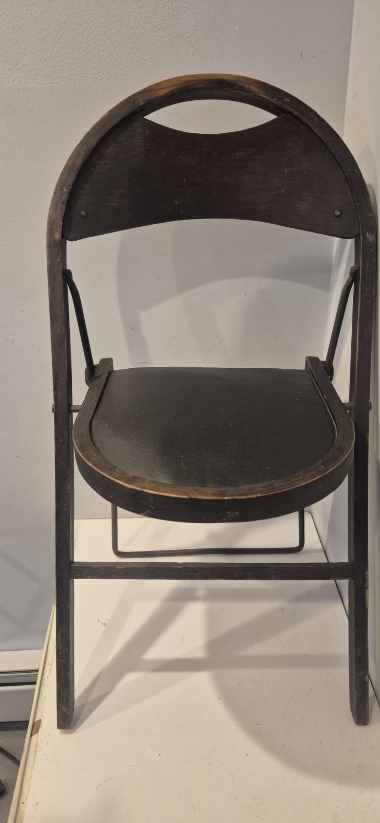 Antique Stakmore Wood Folding Chair Made In USA