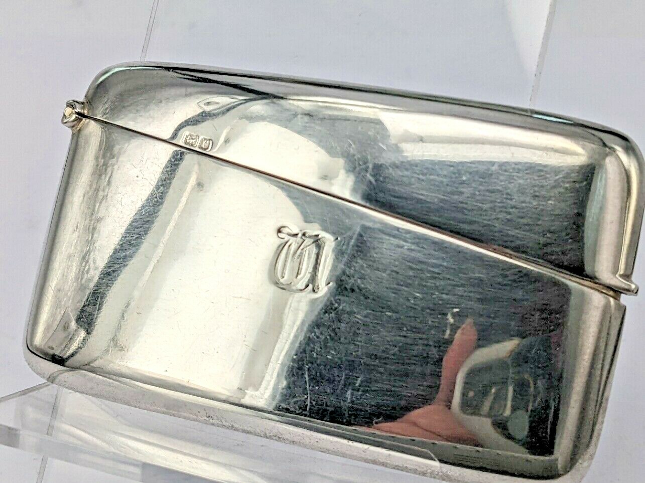 1916 Solid silver card case.by Cornelius Desormeaux Saunders
