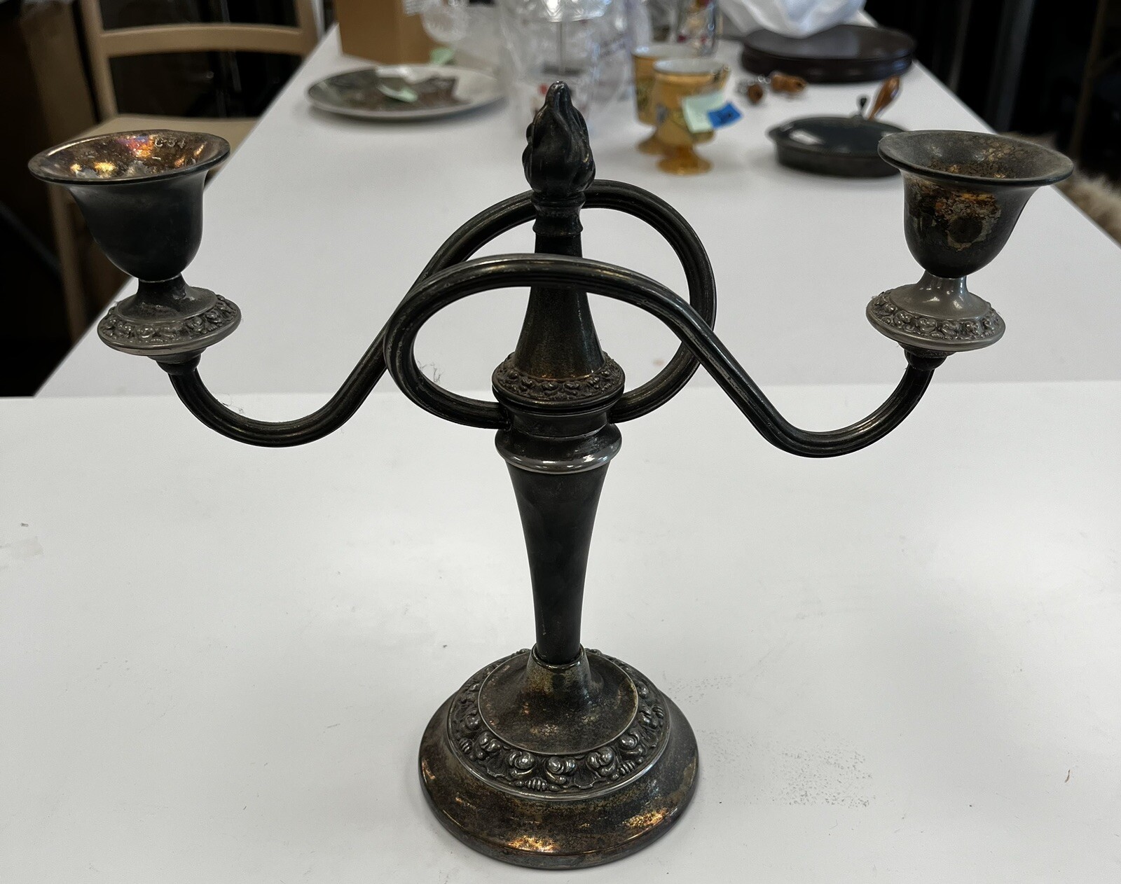 Vintage Silver Plated Candleabra by Lanthe of England