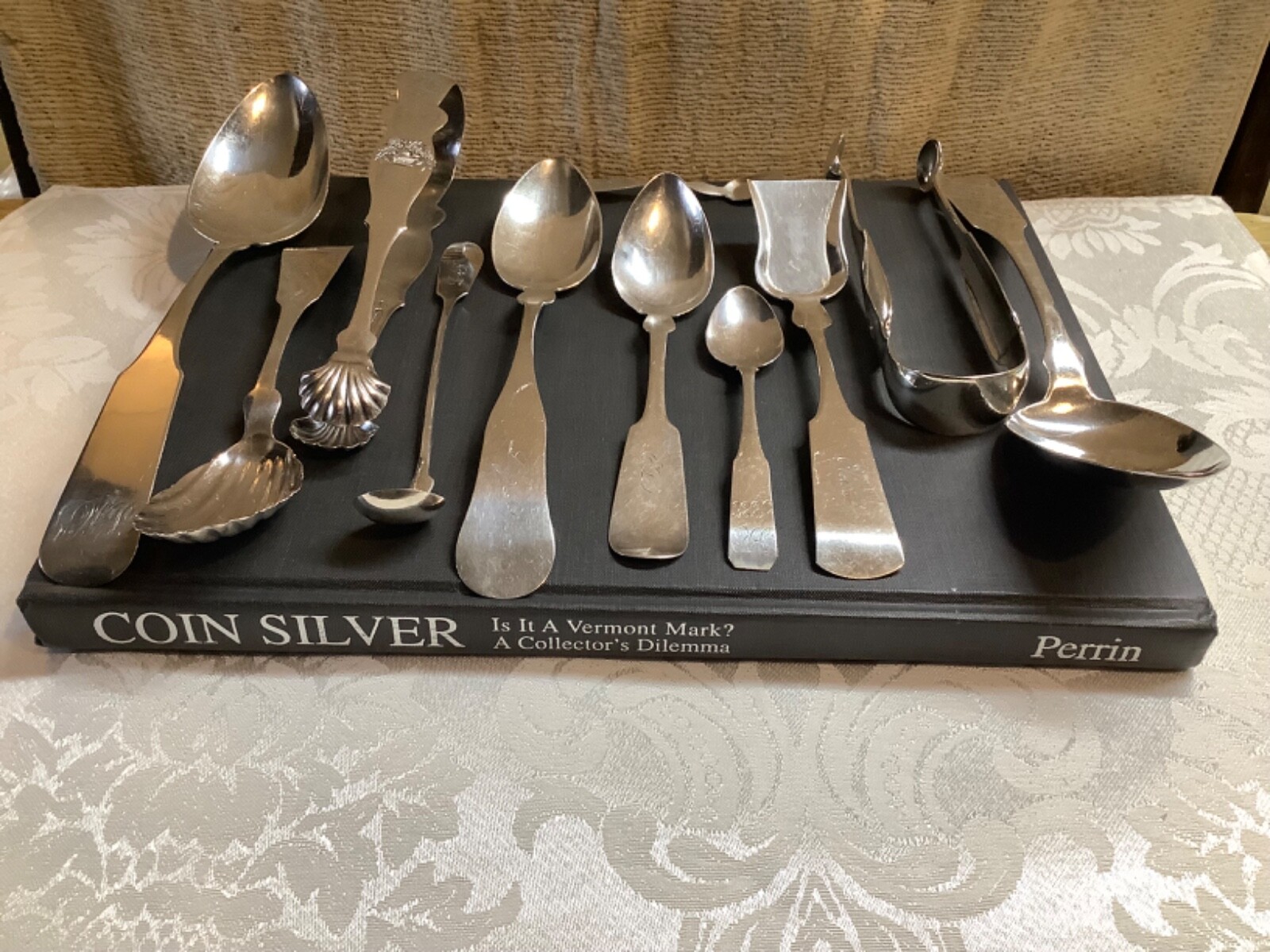 Vermont Coin Silver – Sugar Shovel – J.S.ABBOTT. – Montpelier VT – 1838-1843