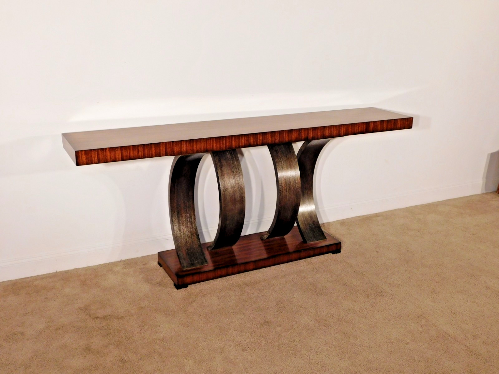 Theodore Alexander TA Vanucci Eclectics Inward Curve Console Entry Sofa Table