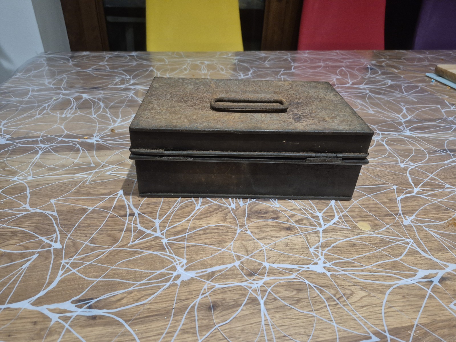 Antique Victorian Fireproof Box MILNER AND SON unrestored