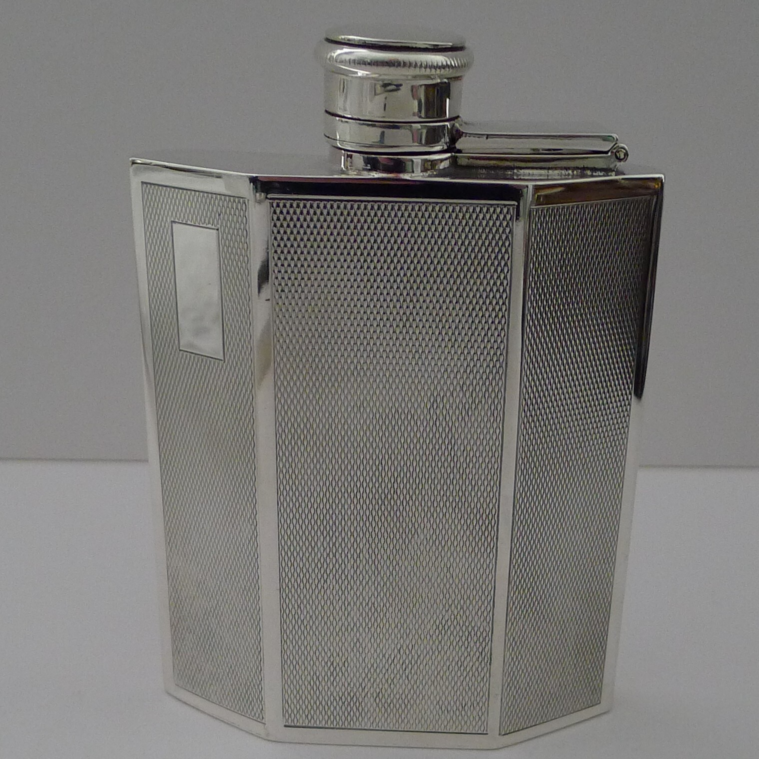 Queen Elizabeth II English Solid / Sterling Silver Hip Flask – Jubilee Mark