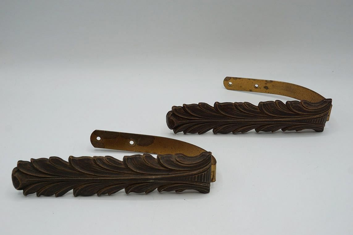 Pair Curtain Tiebacks Wall Hooks Robe Towel Set of 2 Burwood