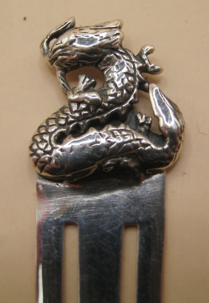 Unusual Solid Silver 925 Bookmark With Dragon Topper – GOT – Paper Money Clip