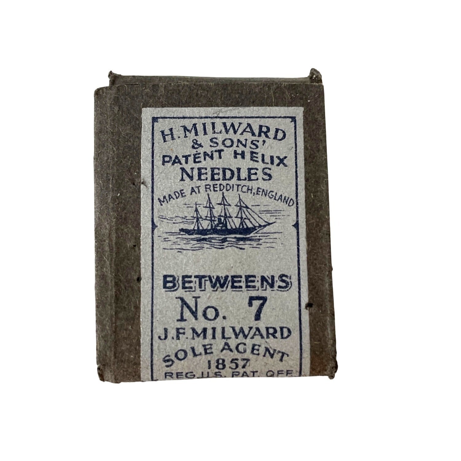 H. Milward & Sons Patent Helix Sewing Needles From England RARE No 7
