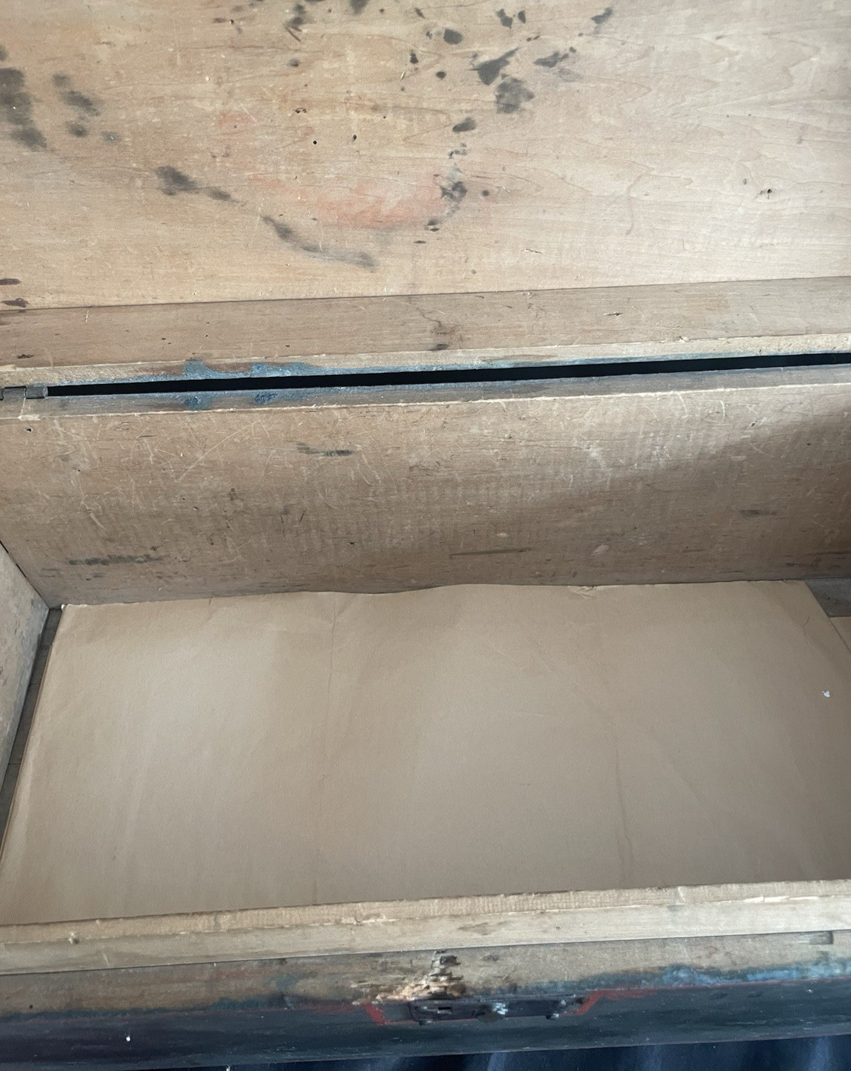 Dovetailed /Document Box/chest/ Painted /MAINE