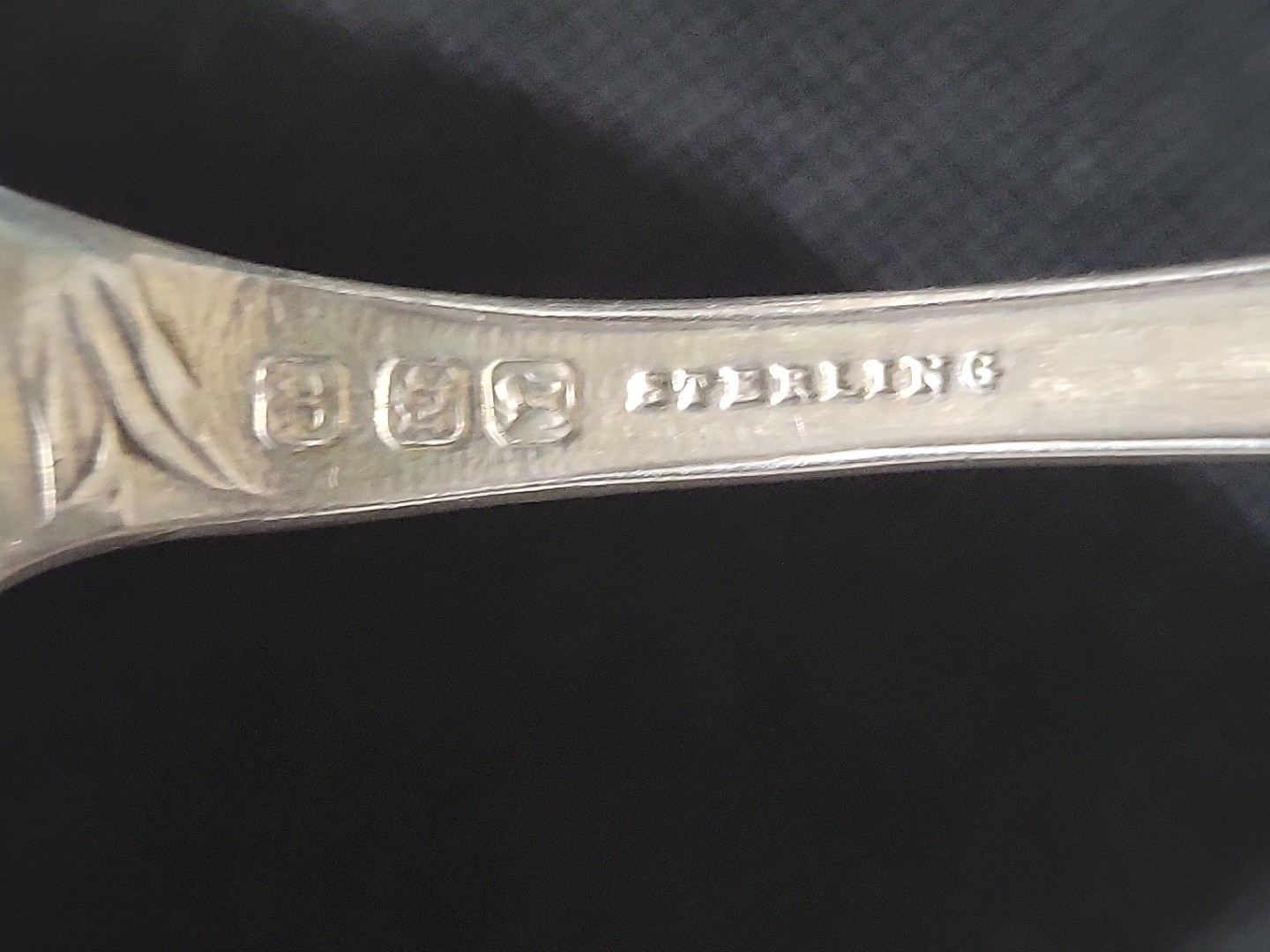 Antique Silver Souvenir Spoon Ellis & Co P. W. Canada Niagara Falls Bison Musket