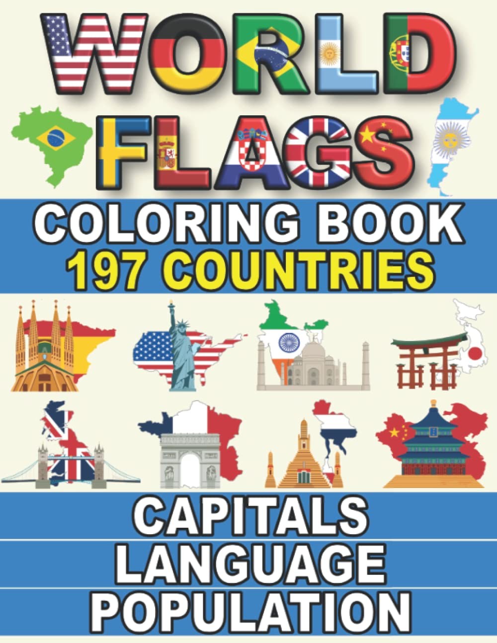 World Flags Coloring Book: A Great Geography Gift for Kids and Adults |…
