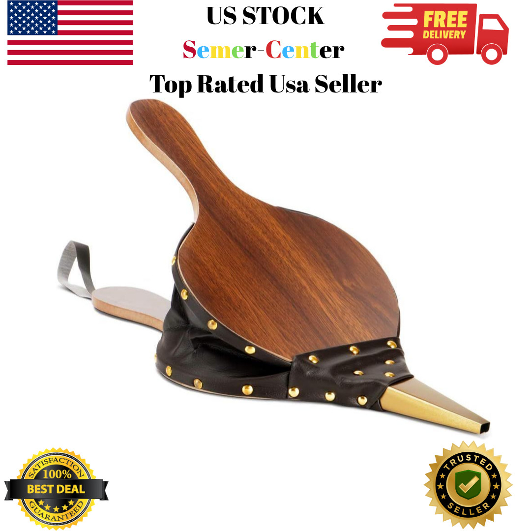 Fireplace Bellows 17″x7.5″ Large Wood Air Blower Cast Nozzle 17×7.5 Fire Tools