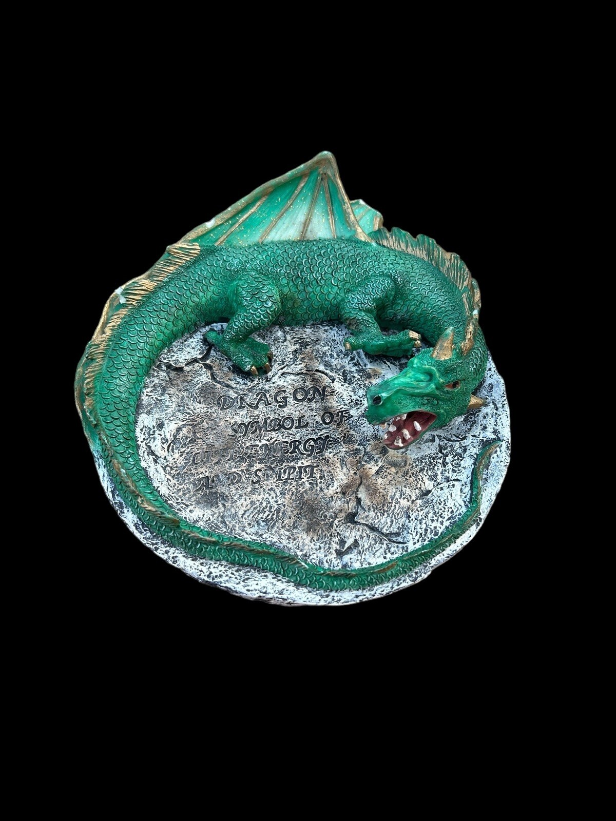 Vintage Young’s Inc 3d Dragon Plate – Large 8” Hang Or Table Plate 2002