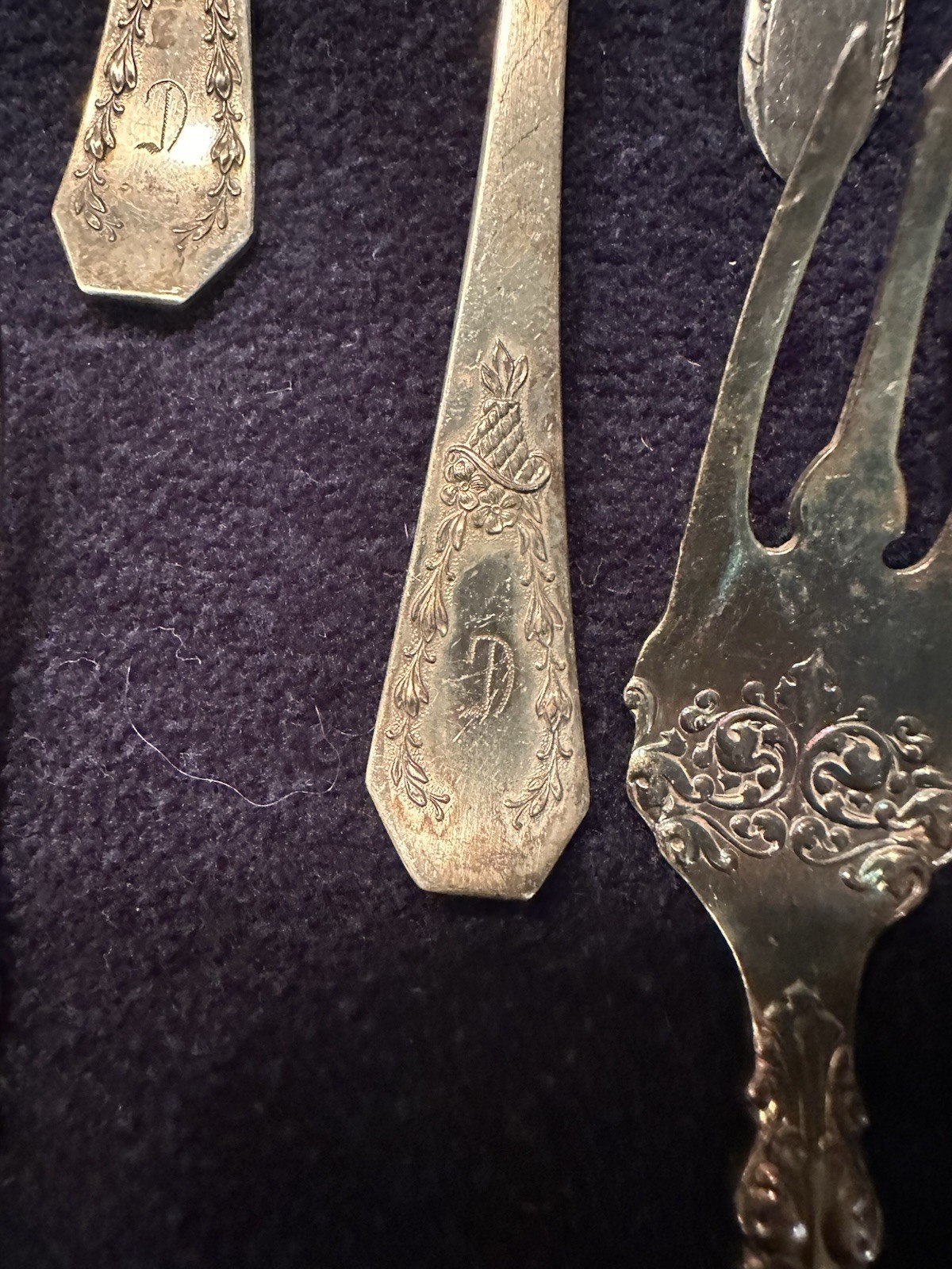 Silverplate Flatware Lot Mixed Serving Pieces Very Old 16 Pieces