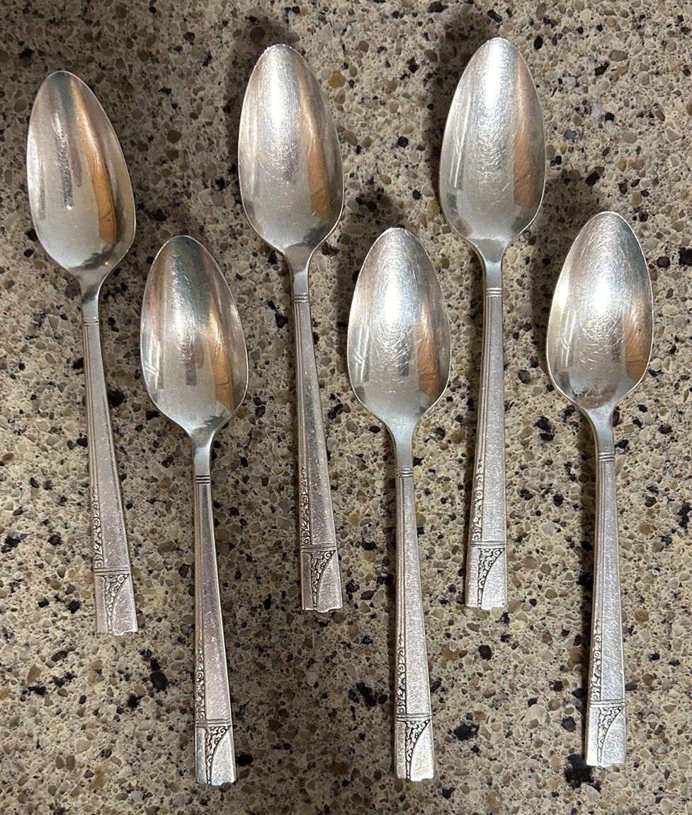 Oneida Nobility CAPRICE Silver Plate Flatware Lot of 53 Includes 6pc Serving Set