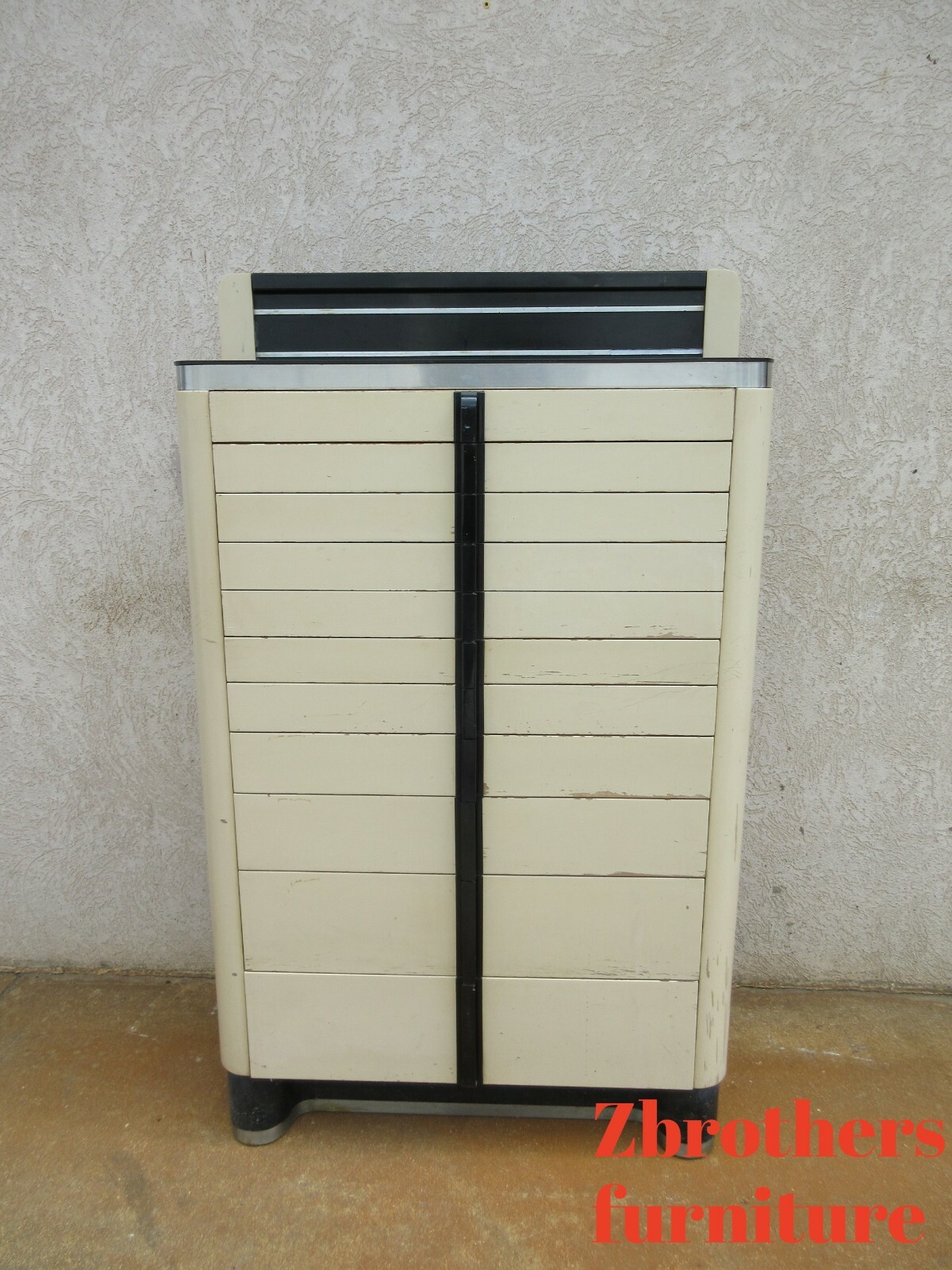 1940s Art deco Dental Cabinet Industrial Medical Chest Dresser American Cab Co