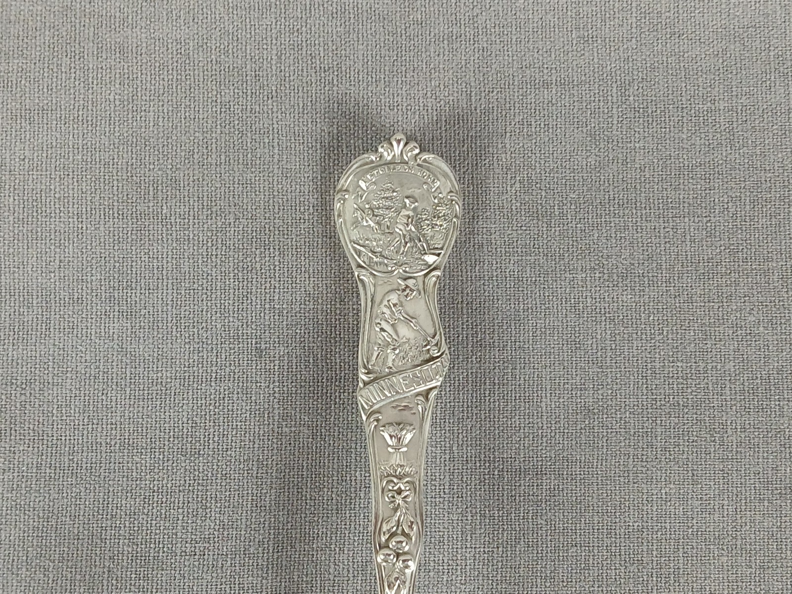 Watson Minne Ha Ha Falls Demitasse Size Sterling Silver Souvenir Spoon